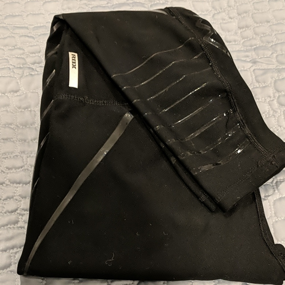 RBX Active Black Leggings Spider Size S